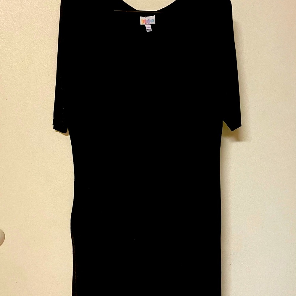 Black Lularoe Julia sz 3x EUC